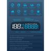Hud Head Up Display Car Supplies Auto Universal With MPH Compass Direction Fatigue Driving Reminder Car Electronic Devices