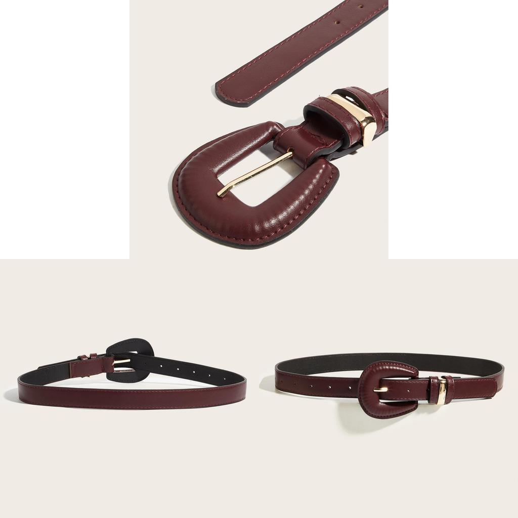 Retro Melad Style Leather Belt For Women With Slimming Design For Casual Wear