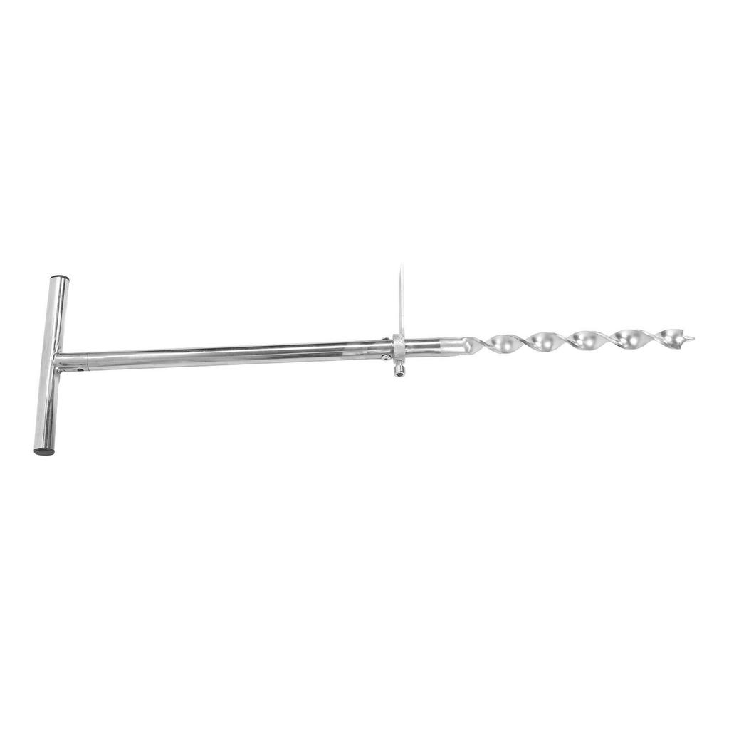 Набор для отбора проб почвы из керна, почвенный зонд из нержавеющей стали с Т-образной рукояткой и 2 пакетами для образцов для необработанных и не сухих почв