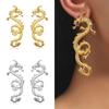 Gold/Silver Ear Stud Metal Earrings Fashion Dragon Earrings  Girl