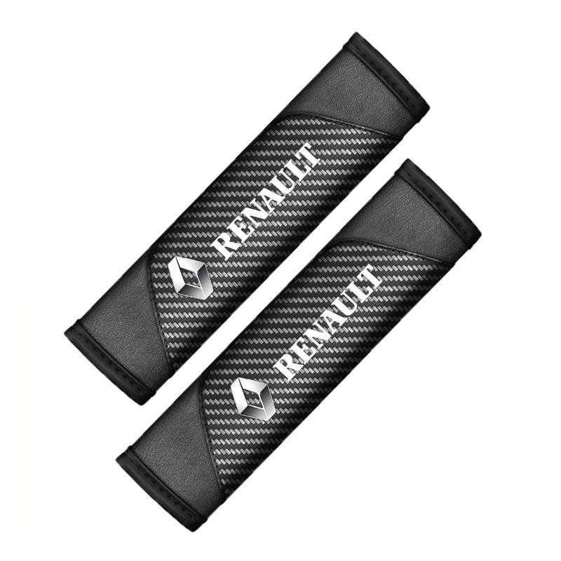 2026 Hot For Renault Interior Stickers 2 pcs Soft and Comfortable Car Seat Belt Cushions, Personalized and Fashionable Seat Belt