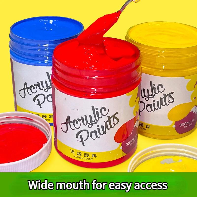 300 мл Акриловая краска Детская Творческая Граффити Искусство Раскрашивание Настенная Живопись Водонепроницаемая Текстура Ткани Живопись