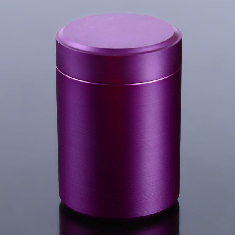 Алюминиевая банка для хранения трав, герметичная, непроницаемая для запаха, из нержавеющей стали, контейнер для чая, коробка