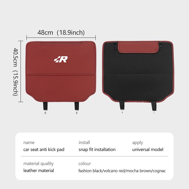 Leather Car Seat Back Mat Universal Anti Kick Dirt Proof Protector For Volkswagen VW Beetle CC B5 B6 B7 EOS GTI MK2 MK4 MK5 MK6