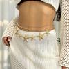 Imitation Pearl Body Chain Bohemian Shell Waist Link Summer Jewelry Accessories Vacation