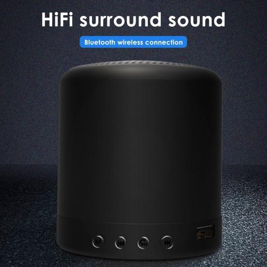 Портативный Мини Беспроводной Bluetooth-совместимый Громкая связь USB TF AUX FM Динамик Музыкальный плеер