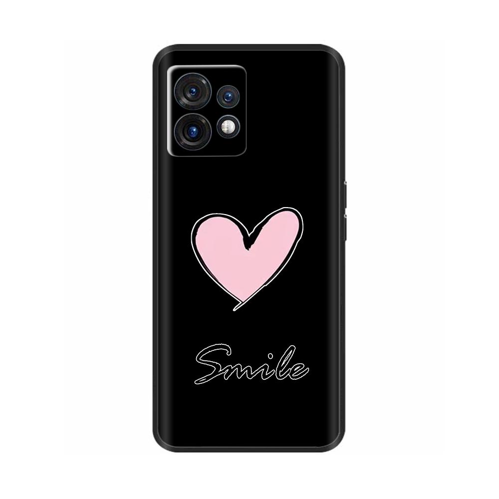 Для чехла для телефона Motorola Edge 40 Pro Милое сердце Мягкая жидкая силиконовая задняя крышка Для Motorola Edge 40 Edge40 Neo Fundas Чехлы