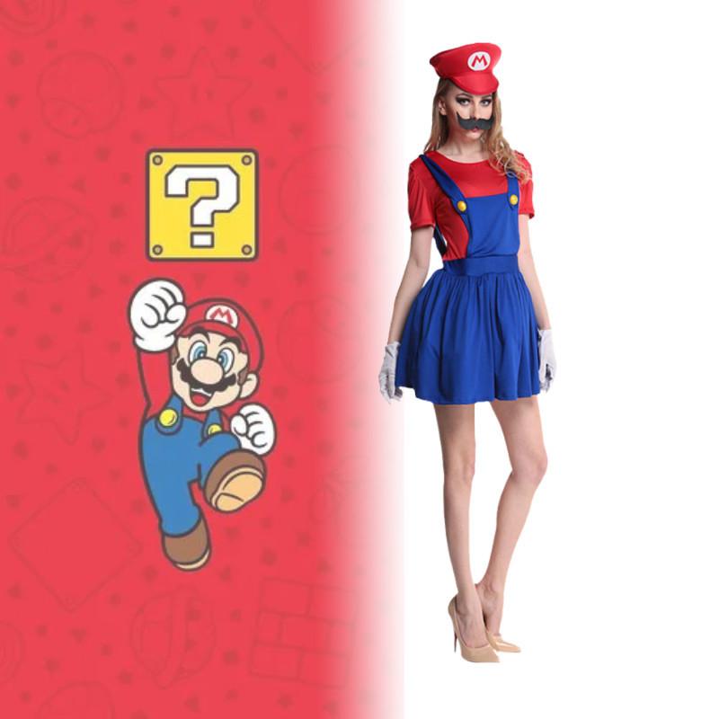 Super Mario Bros. Costume Set For Family Party Fun