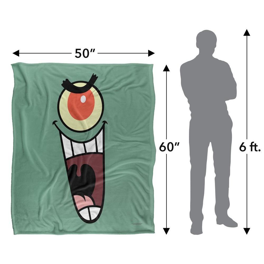 SpongeBob SquarePants Silky Face Plankton Supersoft Blanket