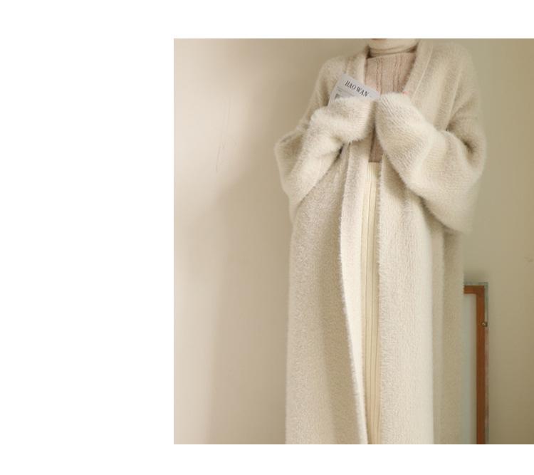 Женский кардиган свободного кроя в корейском стиле: Осень/Зима Средней длины