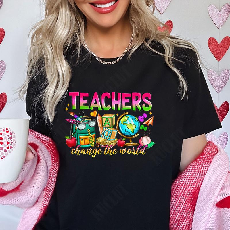 Графические топы Футболки для учителей Одежда Подарки учителям Рубашки для учителей Подарок Летняя мода Футболки Короткий рукав Школа