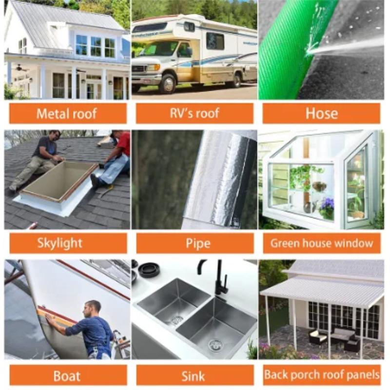 Крыша герметичная алюминиевая фольга бутилкаучуковая водонепроницаемая лента высокая термостойкость трубы стены течь наклейки супер нано ленты