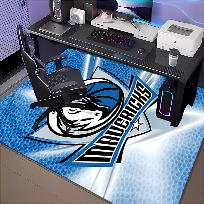 DALLAS BASKETBALL TEAM Rug Office Carpet Non-Slip Mat, Chair Rug Floor Covering for Gaming, Bedroom, Living Room , Home Decor Christmas Gift