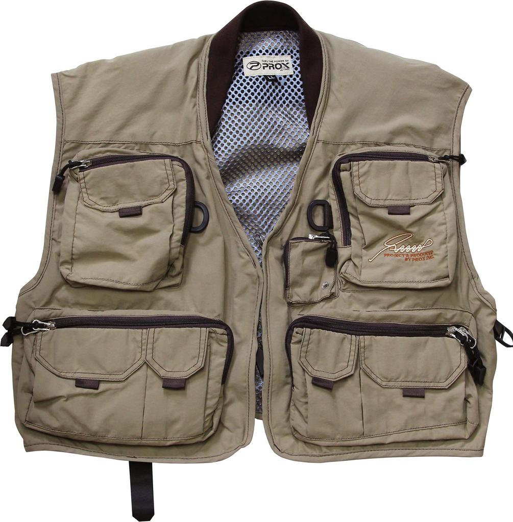 Fishing Vest Short Vest Ash Beige L [Prox]