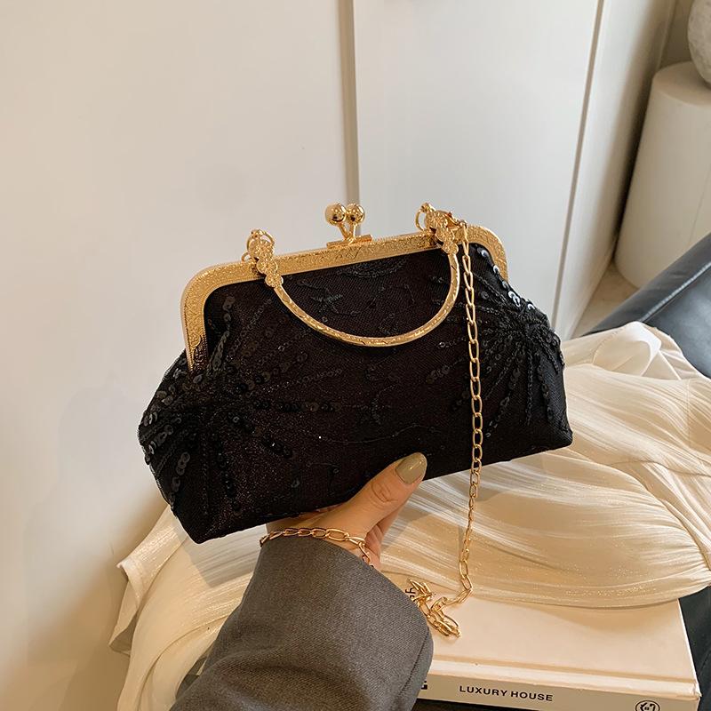 Fashionable Texture Embroidery Dinner Handbag for Dinner New Chinese Style Shoulder Bag Crossbody Bag Women's Bag Trendy