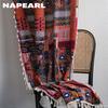 1 шт. NAPEARL Bohemian Style Patchwork Printed Country Style Semi Blackout Шторы для маленьких окон Кухня Спальня Гостиная Балкон Домашний декор