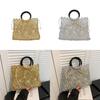 Summer Woven Straw Tote Bag For Beach Vacation With Hollow Cutout Design For Casual Wear