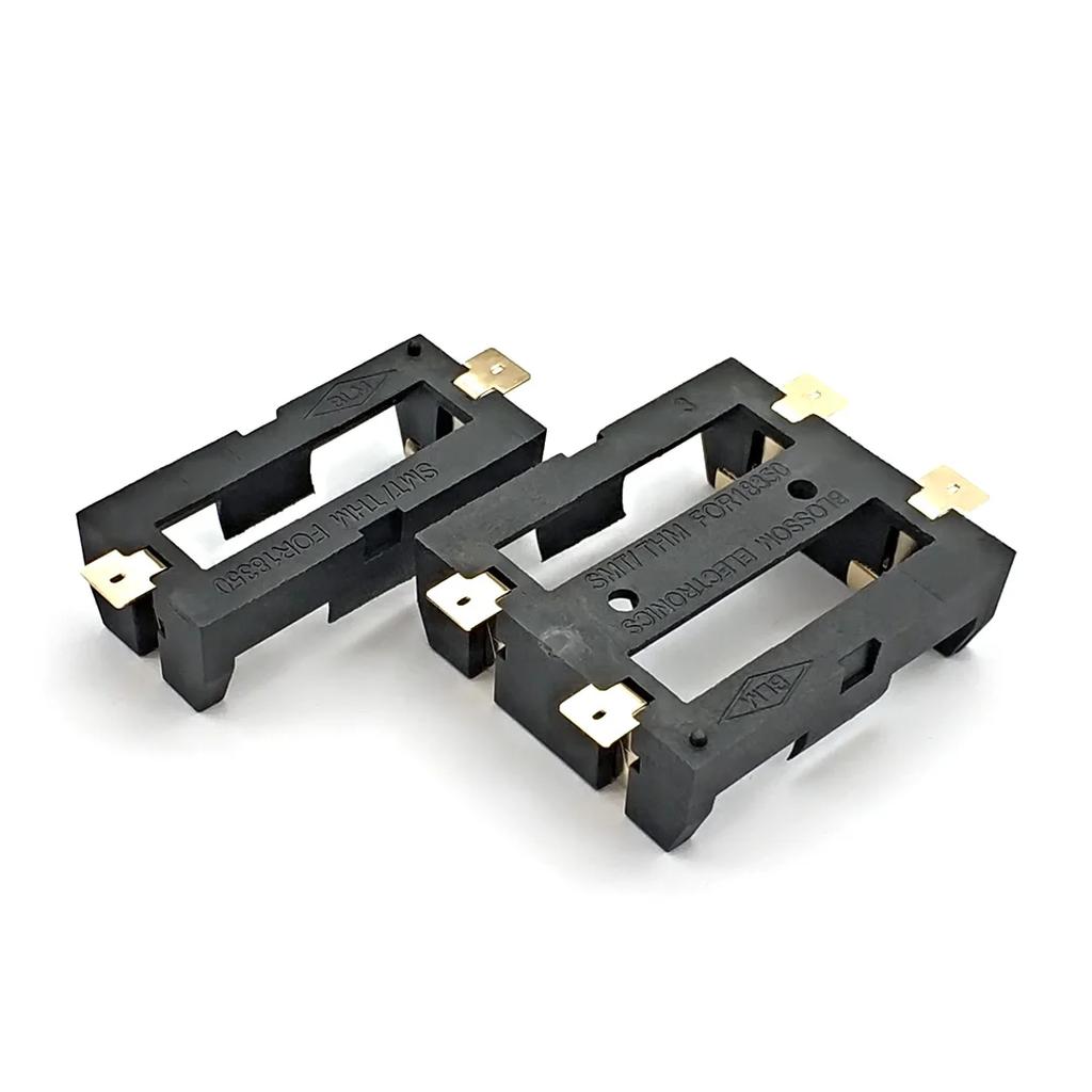 1S 2S 18350 держатель батареи Smd SMT чехол для хранения батарей с бронзовыми штифтами 1 2 слота 18350 аккумуляторная батарея оболочка