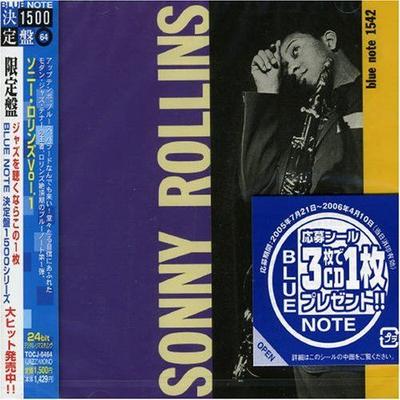 CD СОННИ РОЛЛИНС, ДОНАЛЬД БЁРД, УИНТОН - Sonny Rollins Vol. 1 TOCJ6464 Blue Note 2004 Япония ObiJazz Б/у
