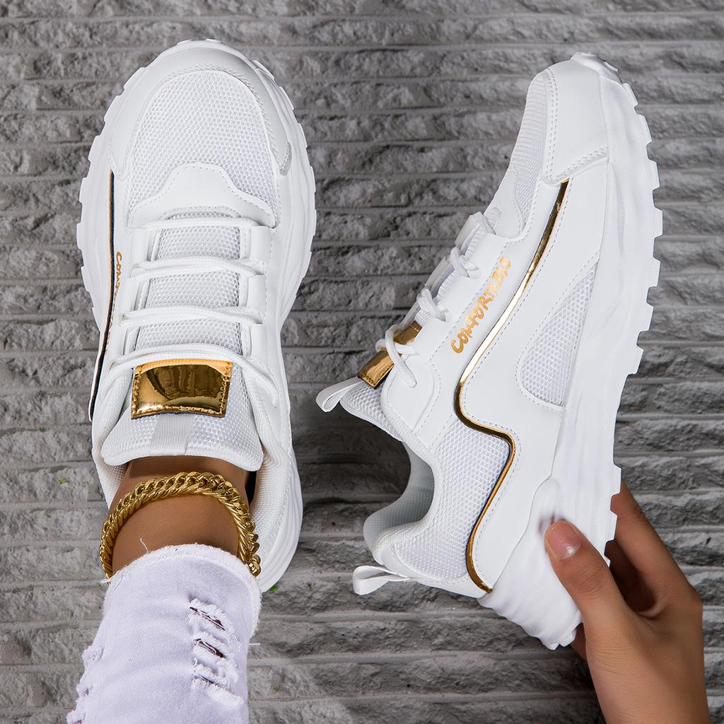 TUINANLE Кроссовки женские туфли на платформе кроссовки женские массивные белые кроссовки