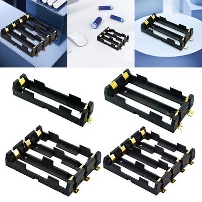 1-3 шт. Держатель для аккумуляторов 18650 SMT, перезаряжаемый Power Bank 3,7 В с бронзовыми контактами, зажим-держатель для 1/2/3/4 аккумуляторов 18650, бокс для хранения