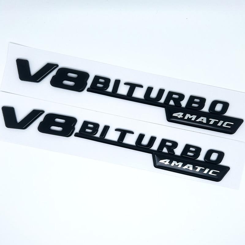 FUP1  Car Fender Side Emblem V8 Biturbo 4matic Logo For Mercedes C63S W205 E63S W213 S63 W222 GLC63S X253 GLE63S W167 AMG Accessories