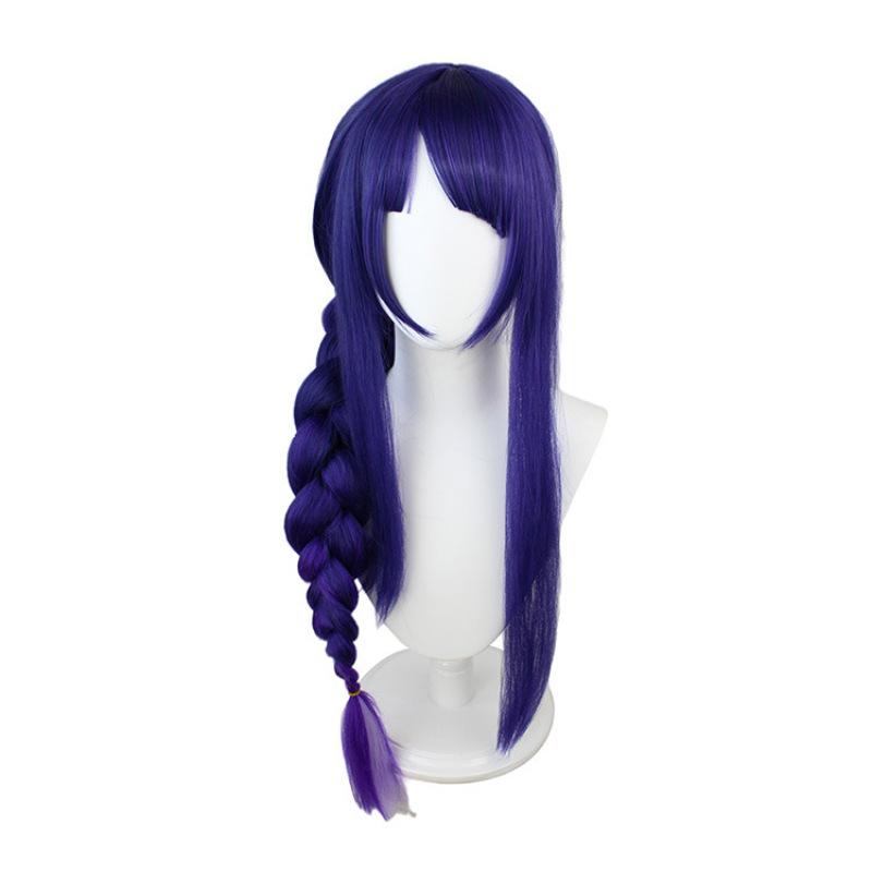 Костюм для косплея Raiden Shogun, парик, фиолетовые длинные волосы, костюмы на Хэллоуин, полный комплект, Baal Shougun, косплей