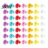 Balloon Sealing Clips 100Pcs Knot Tying Tool, Plastic Clip Sealer for Party Plum Blossom Buckles Decor, Quick Seal Fastener Wedding Birthday, Reusable