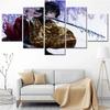 Wall Art Canvas HD Painting 5 Panel Demon Slayer Warrior Anime Modular Pictures Modern Poster Prints Home Decoration Painting