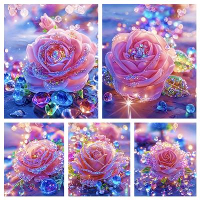 DIY 5D Алмазная картина Кристалл Роза Крест Вышивка Набор Полный Круглый Квадратный Алмаз Вышивка Роза Мозаика Картина Украшение