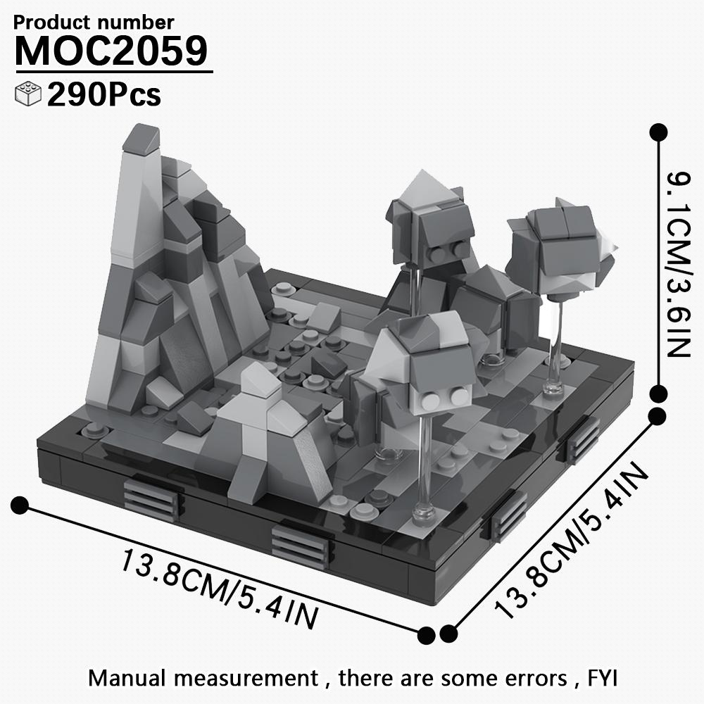 MOOXI Серия «Космические войны» Сценарная модель MOC Кирпич DIY Диорама Взрослые Детские Игрушки Набор строительных блоков Монтессори Подарки Украшение