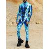 Halloween Tights 3D Digital Printing Adult Cosplay One-piece Costume Men Stage Performance Jumpsuit Dance Party Outfit