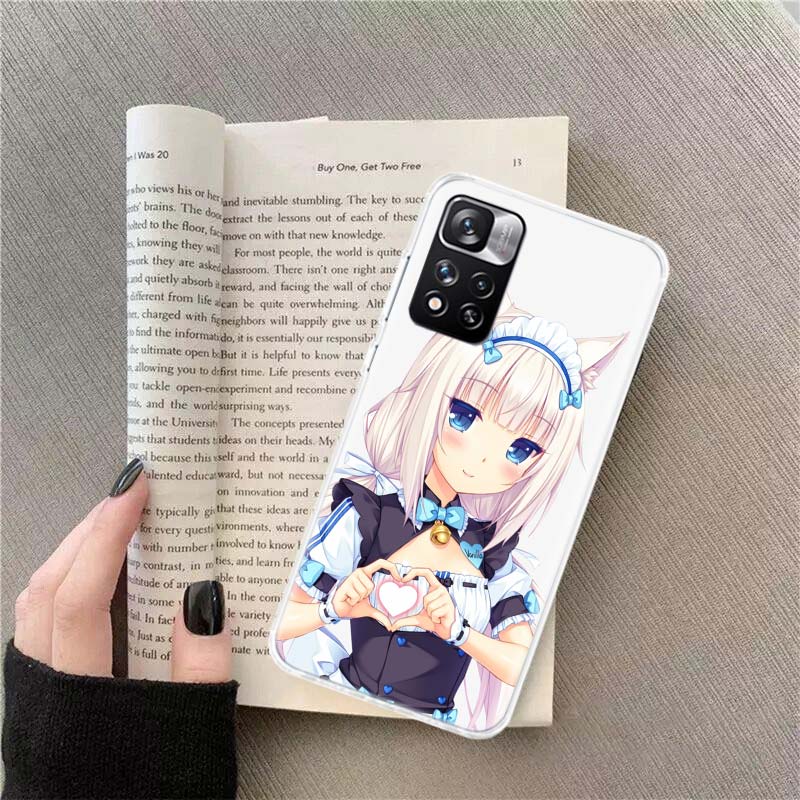 Чехол для телефона с аниме Nekopara Ваниль для Xiaomi Poco X4 F4 GT X3 NFC X5 X6 X7 Pro 5G M5 M5S M3 F5 Mi F6 F3 F2 F1 Чехол Coque Fundas