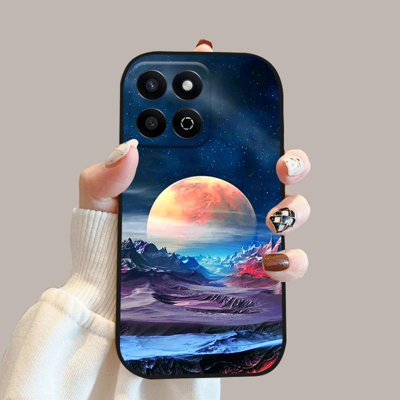 Мультяшный чехол-книжка для Honor 200 Smart Case X7c 4G Силиконовый мягкий ТПУ чехол для телефона для Honor Play 60 Plus 5G Защитный чехол Funda Cases