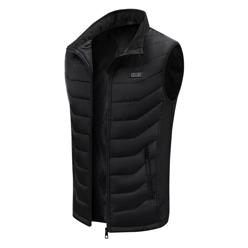 Зимний умный жилет с подогревом: Перезаряжаемый, Двойное управление, Постоянная температура, Унисекс, Теплый хлопок для мужчин и женщин