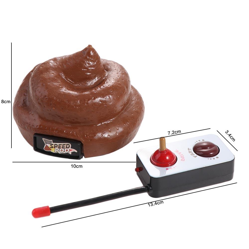Игрушка-розыгрыш "Звук пуканья и какашки", 360 вращающаяся, шуточные какашки, новинка, пукающая какашка на пульте управления, развлечение