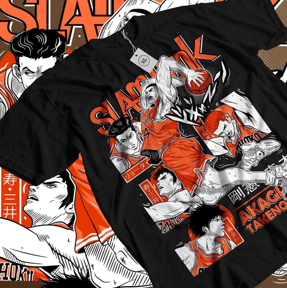 Slam Dunk Tshirt Slam Dunk Team Basketball Anime Sport Unisexga Shirt All Size