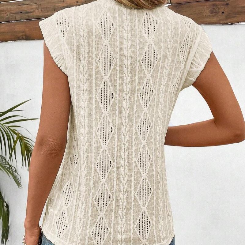 Летняя новая жаккардовая футболка с круглым вырезом и коротким рукавом, свободная футболка для женщин, модная облегающая повседневная футболка для женщин, элегантные винтажные однотонные футболки 26623