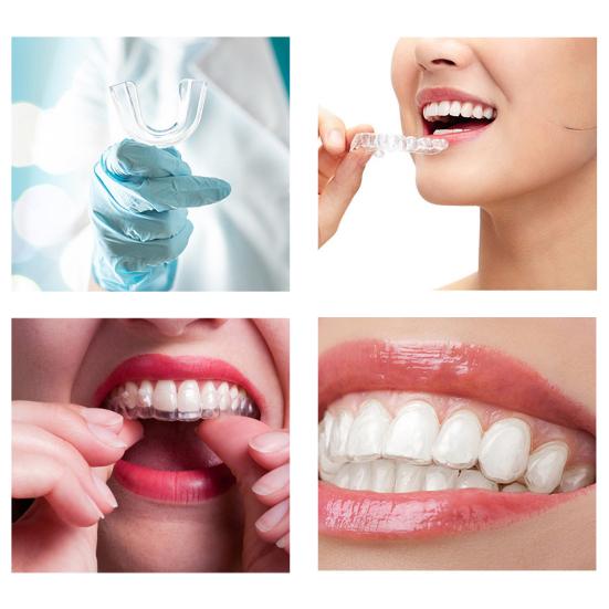 Силиконовые брекеты против храпа, 4 шт./компл., защитные брекеты для сна, предотвращающие храп, безопасные для кожи, клейкие защитные приспособления для зубов