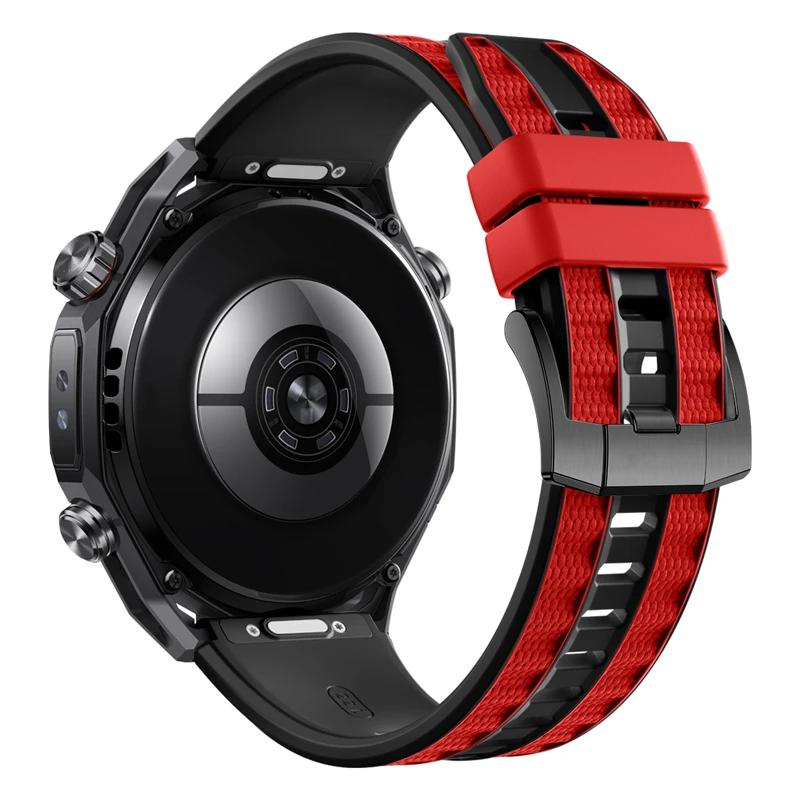 Двухцветный силиконовый ремешок 22 мм для Garmin Venu 4 45 мм/Forerunner 570 47 мм, Дышащий, Мягкий, Водонепроницаемый, Сменный браслет