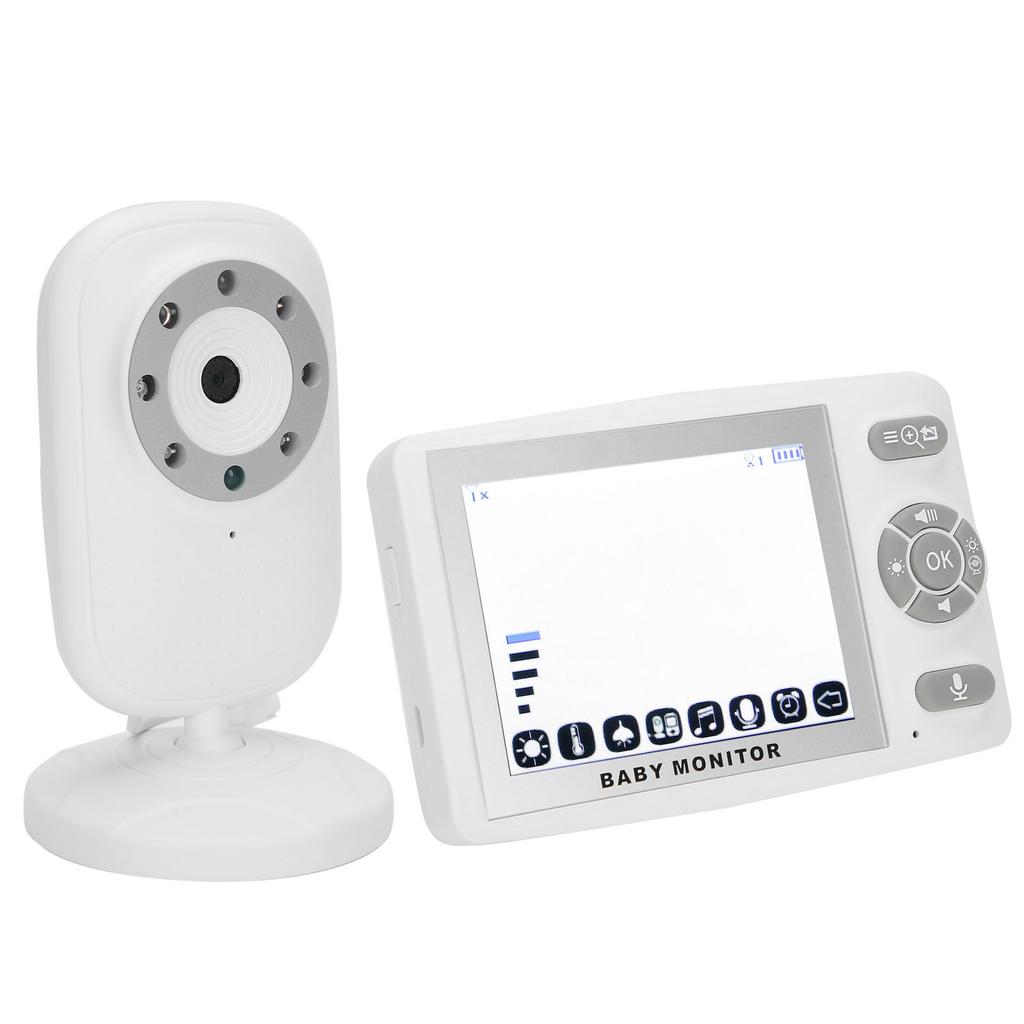 3,5-дюймовый детский монитор с 2-кратным увеличением, функцией воспроизведения музыки, температурным монитором, видеоняней 100?240VUS