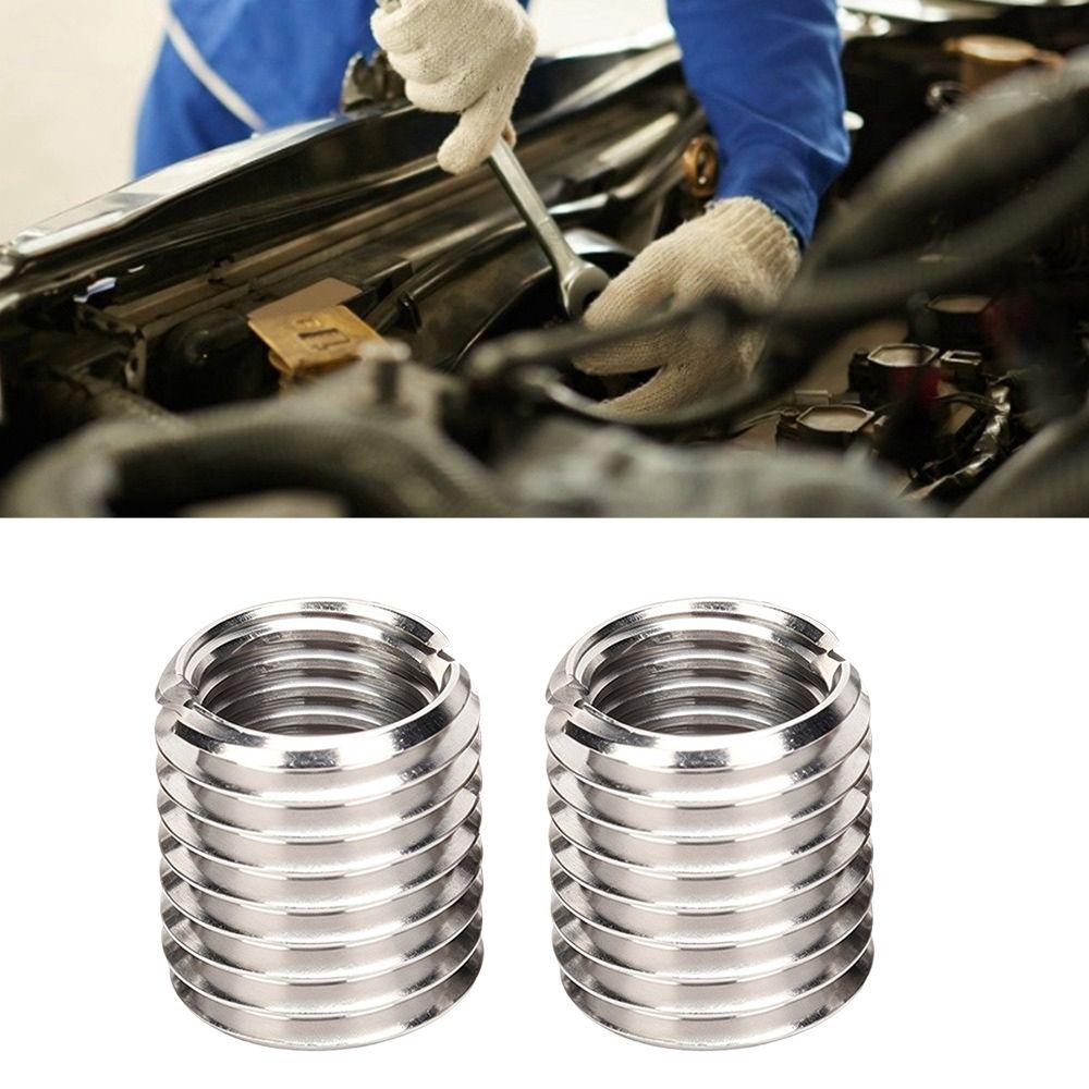 2pcs Sturdy Reducing Nut Insert Durable Repair Insert Nut Thread Adapters Sleeve For Hardwood