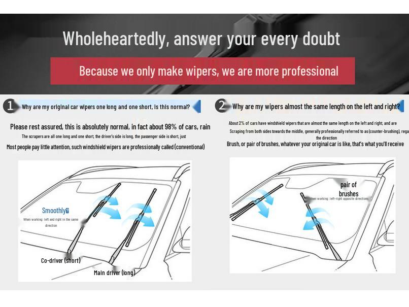 Бескаркасная универсальная щетка стеклоочистителя для Volkswagen Jetta - Многофункциональная 6-слойная конструкция