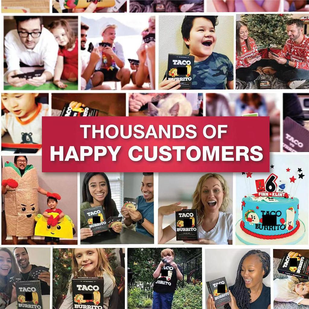 Семейные настольные игры «Тако против буррито» для детей 6–8, 8–12 лет и старше — веселые карточные игры для детей и всей семьи, детский семейный вечер игр