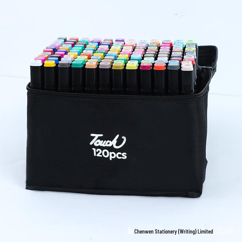 48-Color Dual Tip Alcohol-Based Marker Set for Kids, Quick-Drying Art Pens