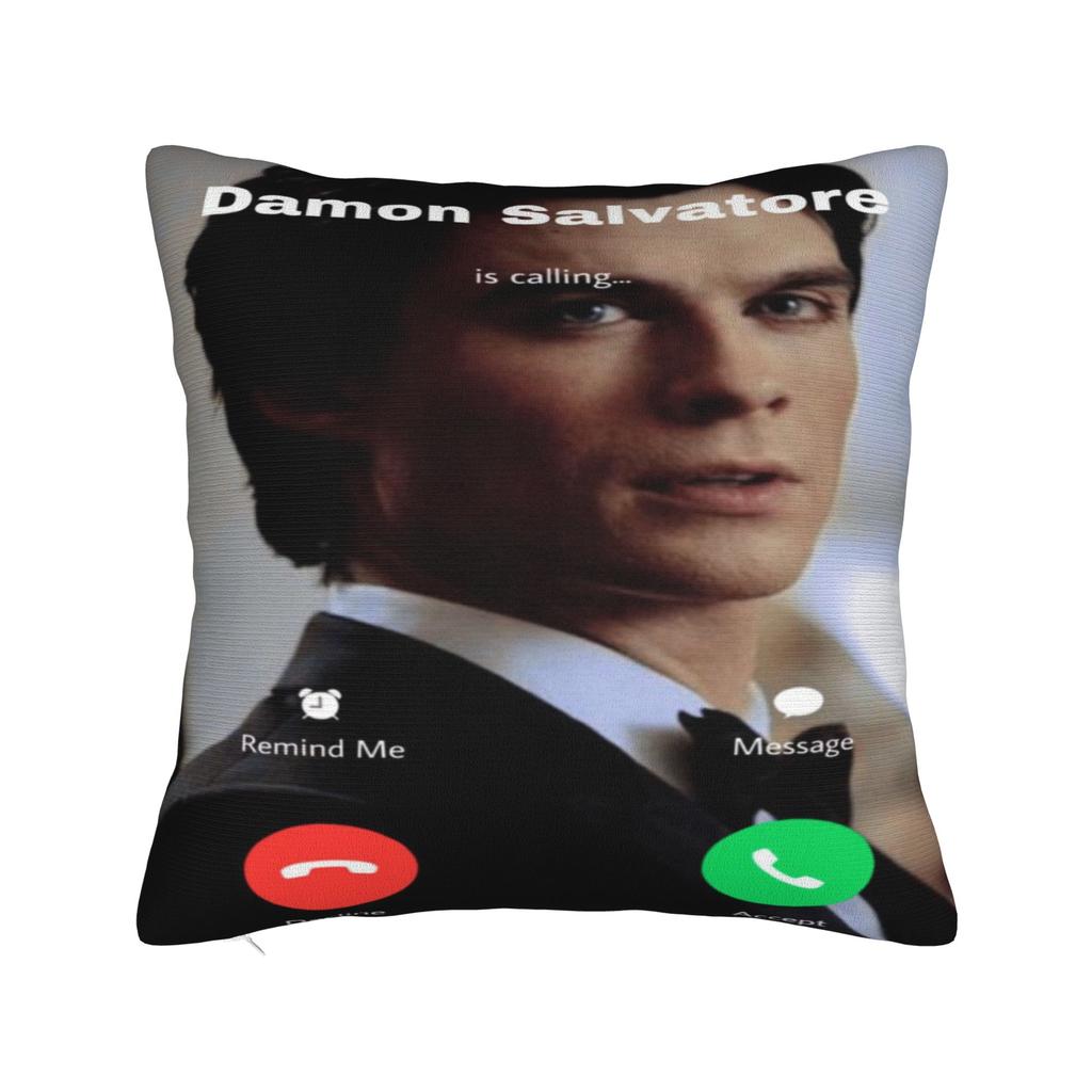 Печать с изображением Дэймона Сальваторе Наволочка Чехол для подушки Подушки Теплый домашний декор На молнии Разные размеры