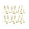 Goldene 6-Zoll Tellerständer Mit Metallrahmen, Dekorative Fotostaffelei – Stabiles Display-Set, 6 Stück