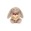 Jellycat Скромный бежевый кролик Бонни милая плюшевая кукла сидящая высота 23см