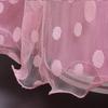Children's Dress Long Sleeve Polka Dot Girl's Dress Flower Decoration British Princess Wind Dress