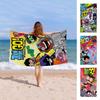 Постер Teen Titans Go Пляжное полотенце Цветные банные полотенца для девочки Микрофибра Быстросохнущее Не прилипает песок Пляж Йога Спа Спортзал Бассейн
